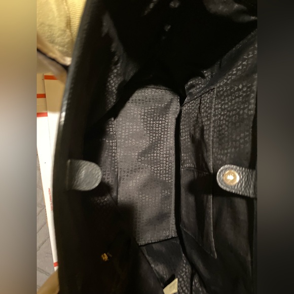 Kate Spade Forster Caroline Lane Bag Black Leather Tote - Black & Ivory - Picture 7 of 9